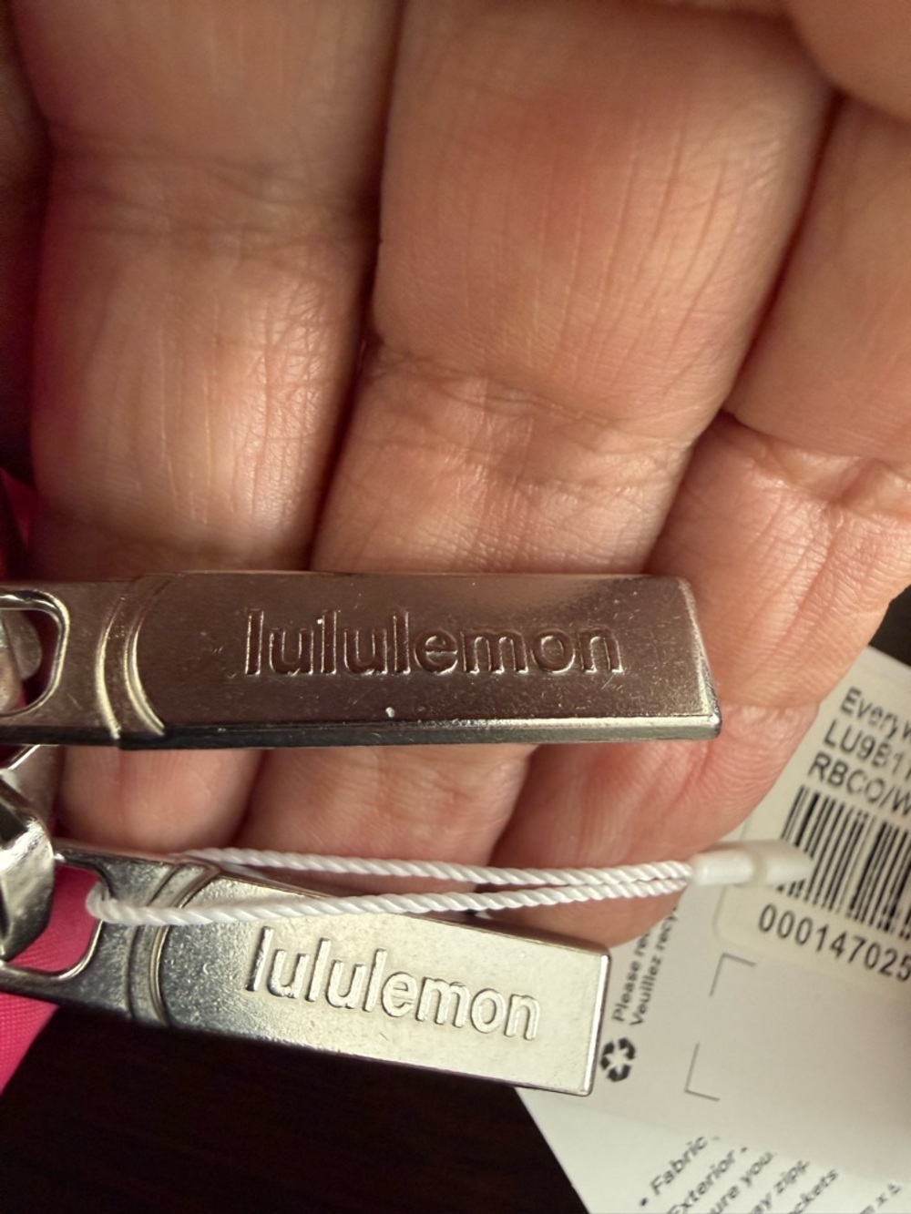 NWT Lululemon Everywhere Belt Bag Large Wild Berry Silver Hardware Nylon New - Picture 5 of 5